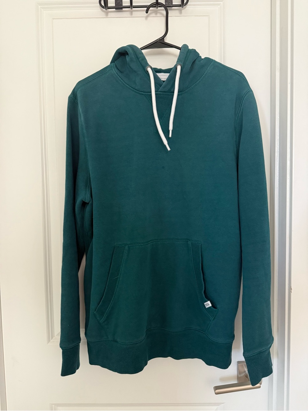 DSG Teal Pullover Hoodie with White Drawstrings